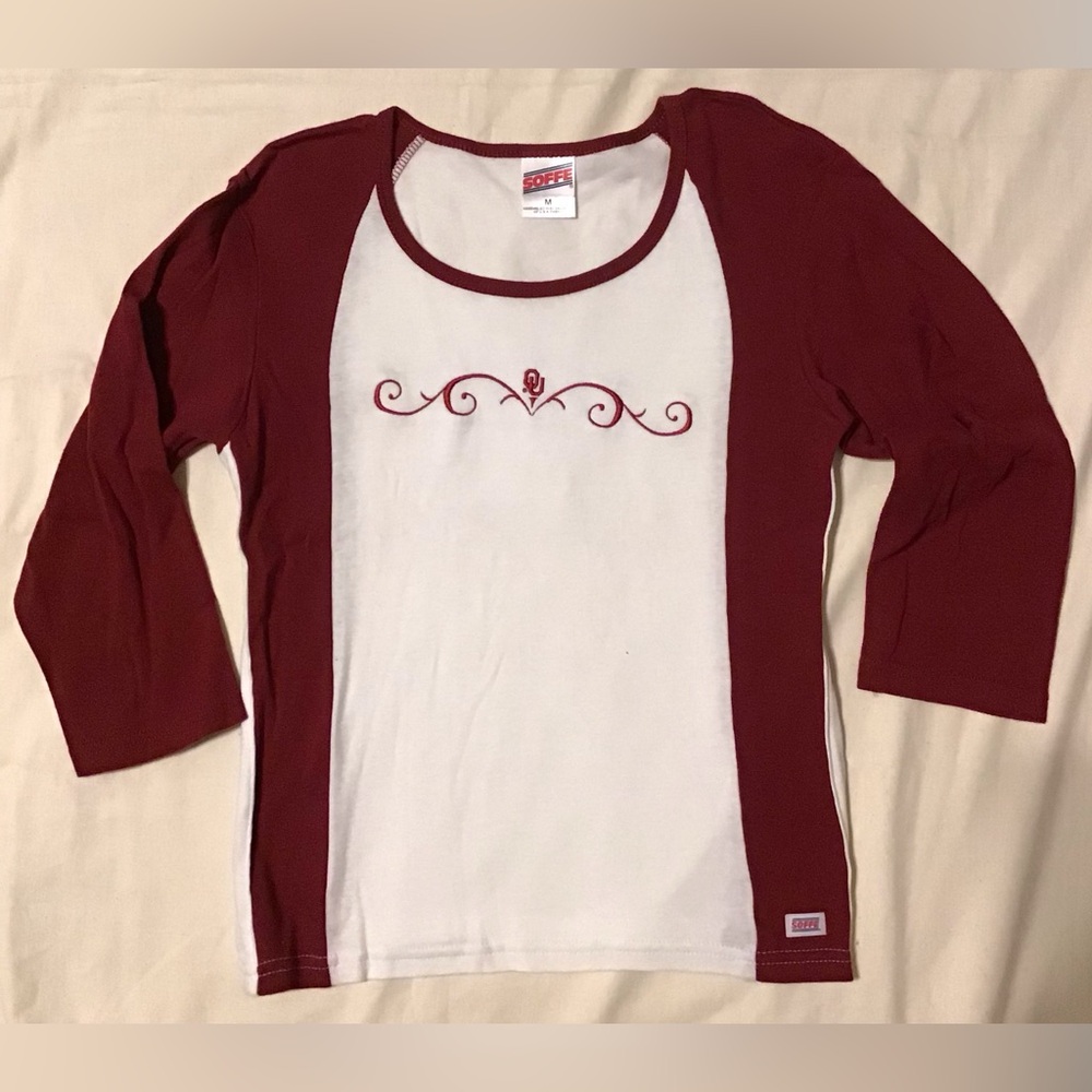 Soffe Women’s 3/4 Sleeve OU tee
